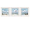 Trendy Decor 4U "Beautiful Day I,II, III" Framed Wall Art, Modern Home Decor 3 Piece Vignette for Living Room