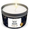 Magnificent 101 Long Lasting New Moon Aromatherapy Candle | 6 Oz - 35 Hour Burn Time | All Natural Soy Wax Candle with Sage