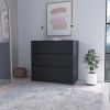 Wyatt Black 3-Drawer Dresser