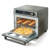 VEVOR 12-IN-1 Air Fryer Toaster Oven, 25L Convection Oven, 1700W Stainless Steel Toaster Ovens Countertop Combo with Grill, Pizza Pan, Gloves