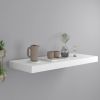 Floating Wall Shelf White 23.6"x9.3"x1.5" MDF