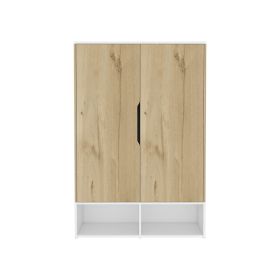 Armoire Barletta, Bedroom, Light Oak / White