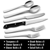 48-Piece Silverware Set with Steak Knives for 8, Stainless Steel Flatware Cutlery Set For Home Kitchen Restaurant Hotel, Kitchen Utensils Set