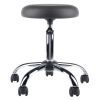 Clyde Adjustable Cushion Seat Swivel Stool; Charcoal and Chrome