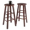 Element Bar Stools; 2-Pc Set; Walnut