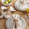 Better Homes & Garden Bead and Tassel Napkin Rings, Natural, 2.5"W x 6"L, 4 Pieces