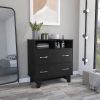 Double Drawer Dresser Arabi, Bedroom, Black