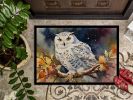 NEW Snowy Owl Doormat Front Door Mat Indoor Outdoor Rugs for Entryway, Non Slip Washable Low Pile, 18H X 27W