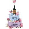 Shaped Candles 2" 6/Pkg-Champagne Bottles