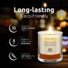 Soy Wax Candle in Glass Jar Apple Cinnamon Scented Candle Clean Burn up to 80 Hours Handmade in USA Natural and Safe by Relaxcation 10 oz