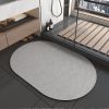 Diatomite Bathroom Super Absorbent Mat Non-slip Home Kitchen Toilet Quick Drying Floor Mats Room Doormat Oil Proof Floor Mats