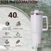 40oz large capacity tumbler With Handle And Straw Lid