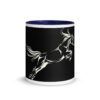 Galloping Grace Coffee Mugs Black & White Horse Art Mug Design By HadiArts