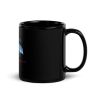 Blue Serenity Dolphin Mug Black Glossy Design By HadiArts