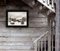 Trendy Decor 4U "Farmhouse Christmas" Framed Wall Art, Modern Home Decor Framed Print for Living Room